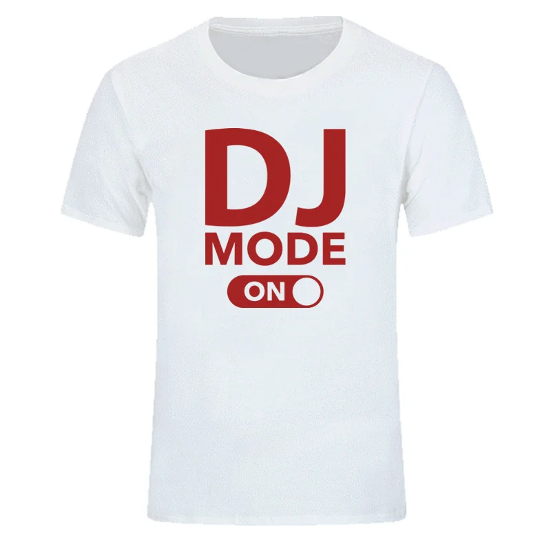 Мужская футболка с изображением DJ режима мужские футболки из 100% хлопка забавным