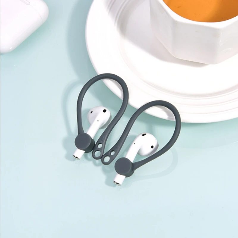 Силиконовые портативные крючки для наушников 1 пара анти потери AirPods наушники