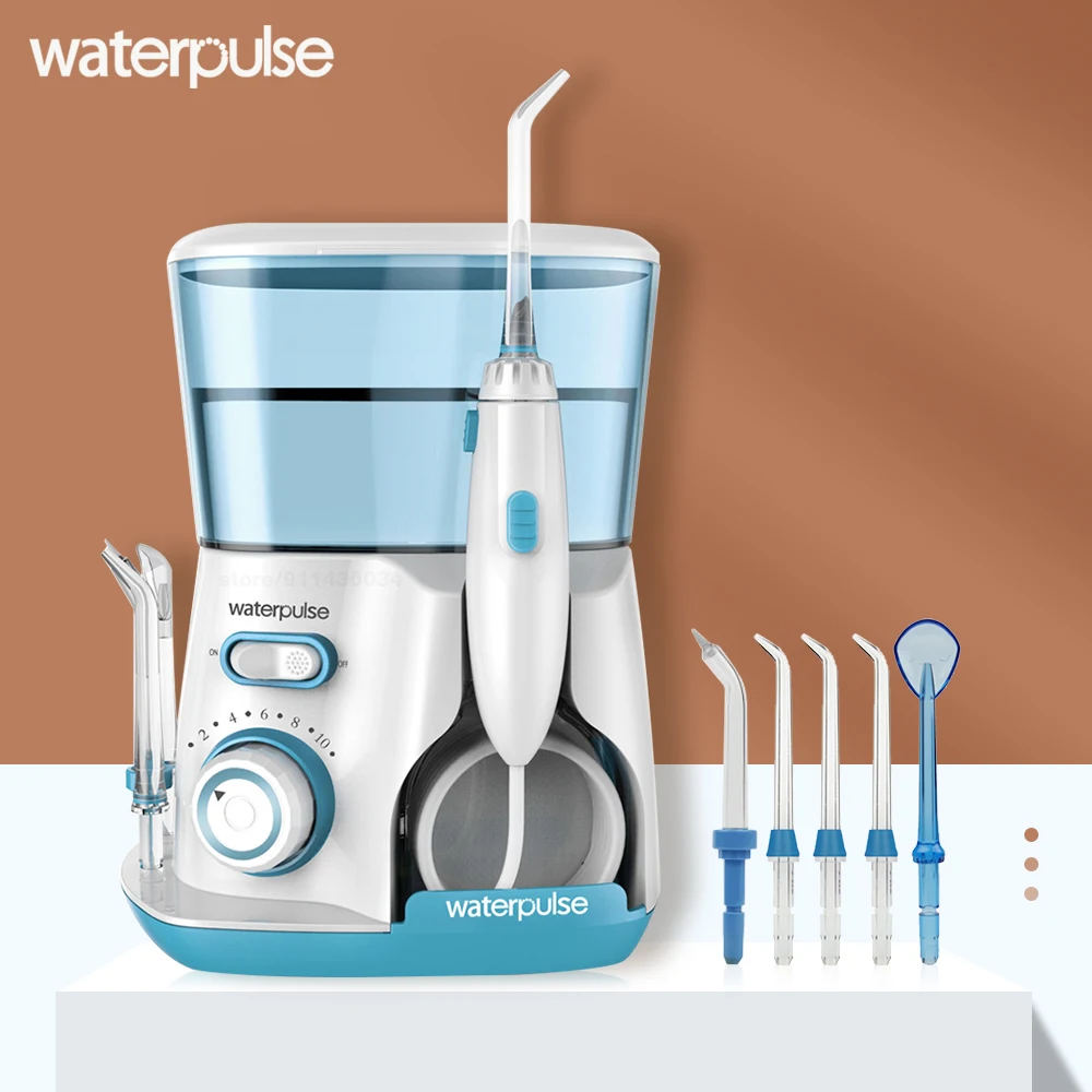

Water Flosser Teeth Cleaner Dental Oral Irrigator Home Use 800ML Irrigation Nozzles Household Tooth Pick Water Pick Jet
