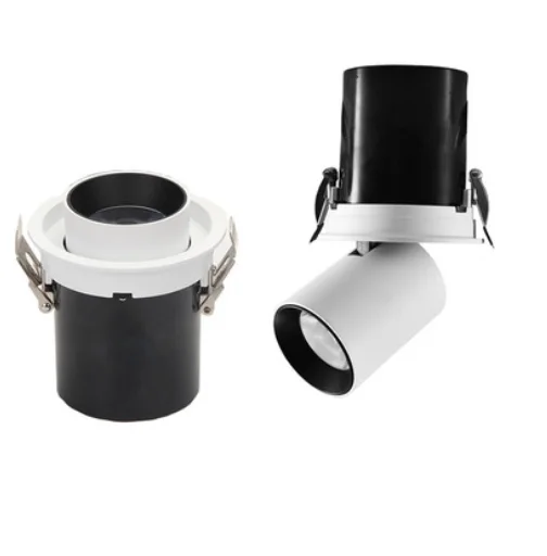 Quare-luz descendente empotrable LED COB, ajustable en ángulo, 12W, 15W, 18W, 24W, foco de techo de LED, cocina, sala de estar, interior