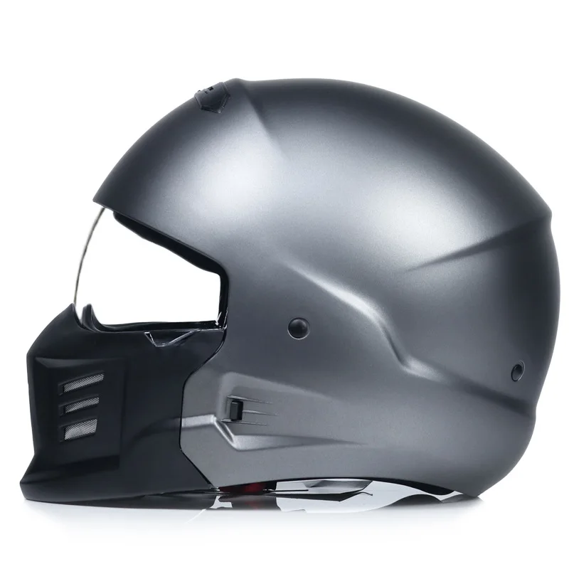 

Fashion Personalized Combat Motorcycle Helmet Full Face Removed Chin Scorpion Helmet Dot Approved Open Face Abs Shell Man Women