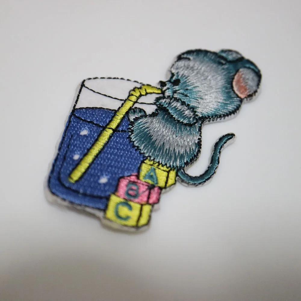 5 шт./лот нашивки для одежды с утюгом и мышью милая наклейка в форме животных