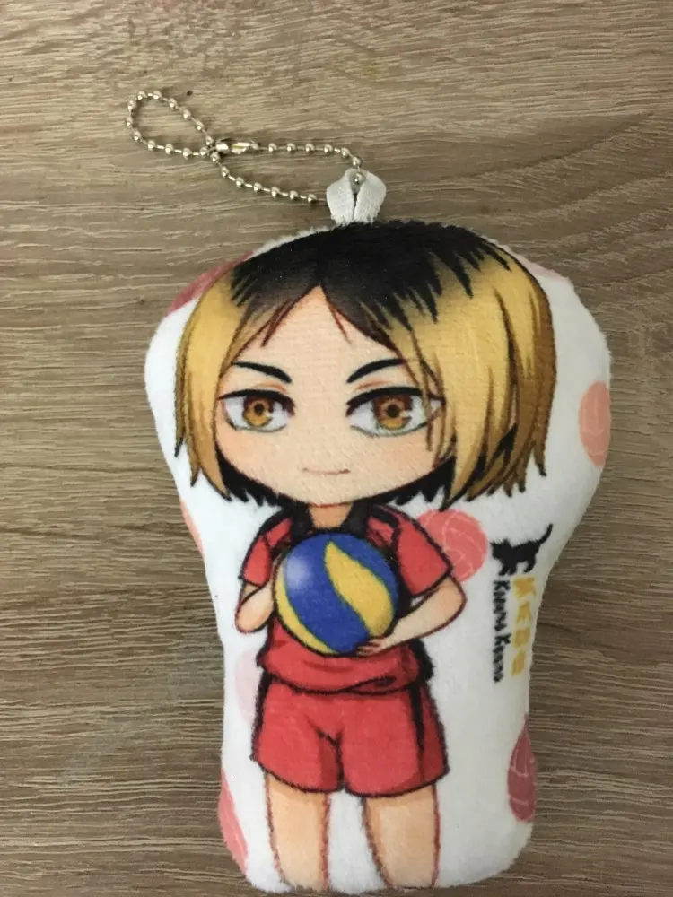 

10cm Anime Haikyuu Key chain Hinata Shoyo Tobio Oikawa Tooru Plush Figure Keychain Keyring Decoration Stuffed Toys Cosplay GIfts