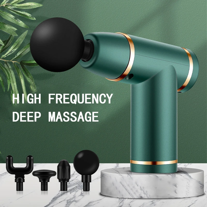 Body Deep Pain Relief Muscle Massage Gun Mini Pocket 8 Speed Vibration Electric Back Neck Massager Gun  Slimming Fascial Gun