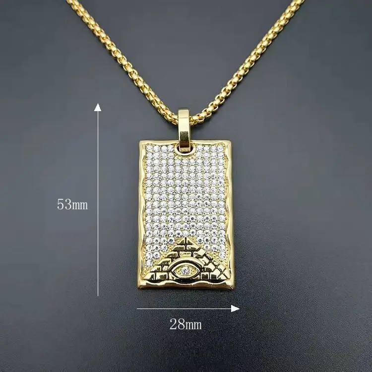 Egyptian Akhnaton Pharaoh Pendant Necklace with rhinestone In Stainless Steel eye Jewelry Charm Tutankhamun Hip Hop Jewellery | Украшения и