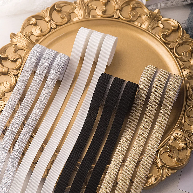 Резиновая лента свободный плотный ремень черная белая золотая Серебряная с