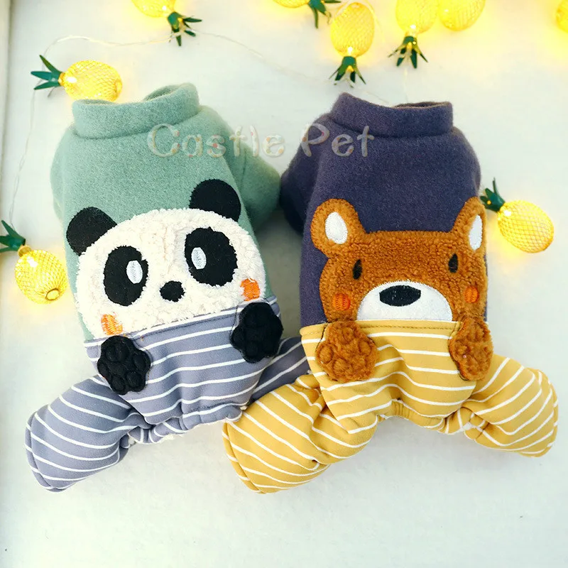 Зимний комбинезон для собаки утепленный щенка внутри из флиса супер теплый