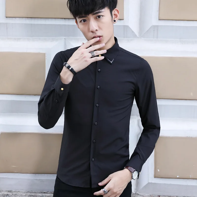 Рабочие мужские Яркие Рубашки Рубашка с длинными рукавами Мужская британская