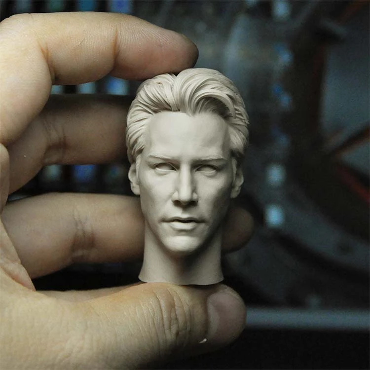 

1/6 Scale Constantine Unpainted Head Model for 12''Figures Body Toys Gifts Collections DIY