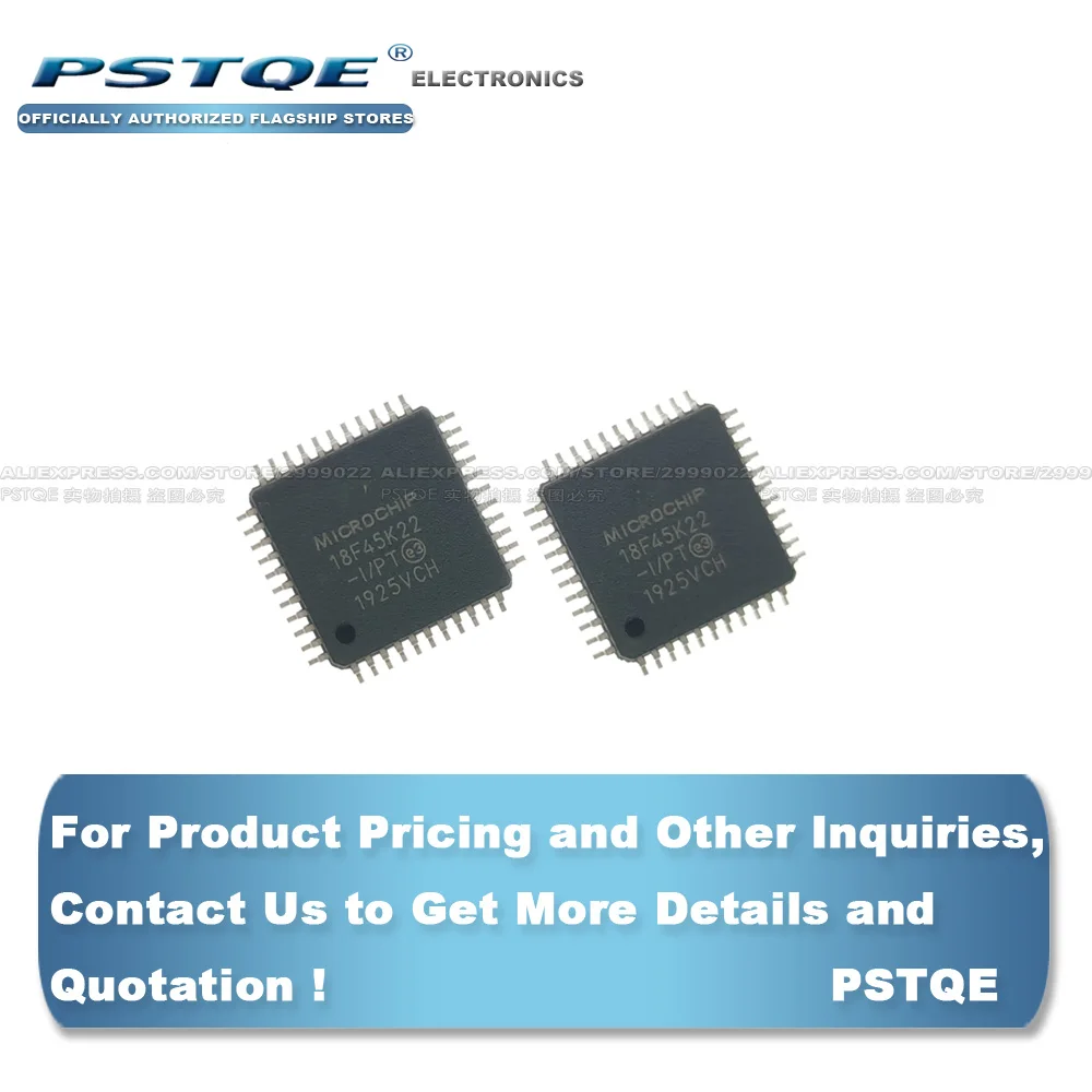 NEW ORIGINAL PIC18F45K22-I/PT PIC18F45K22 18F45K22-I/PT QFP IC Free shipping | Электронные компоненты и