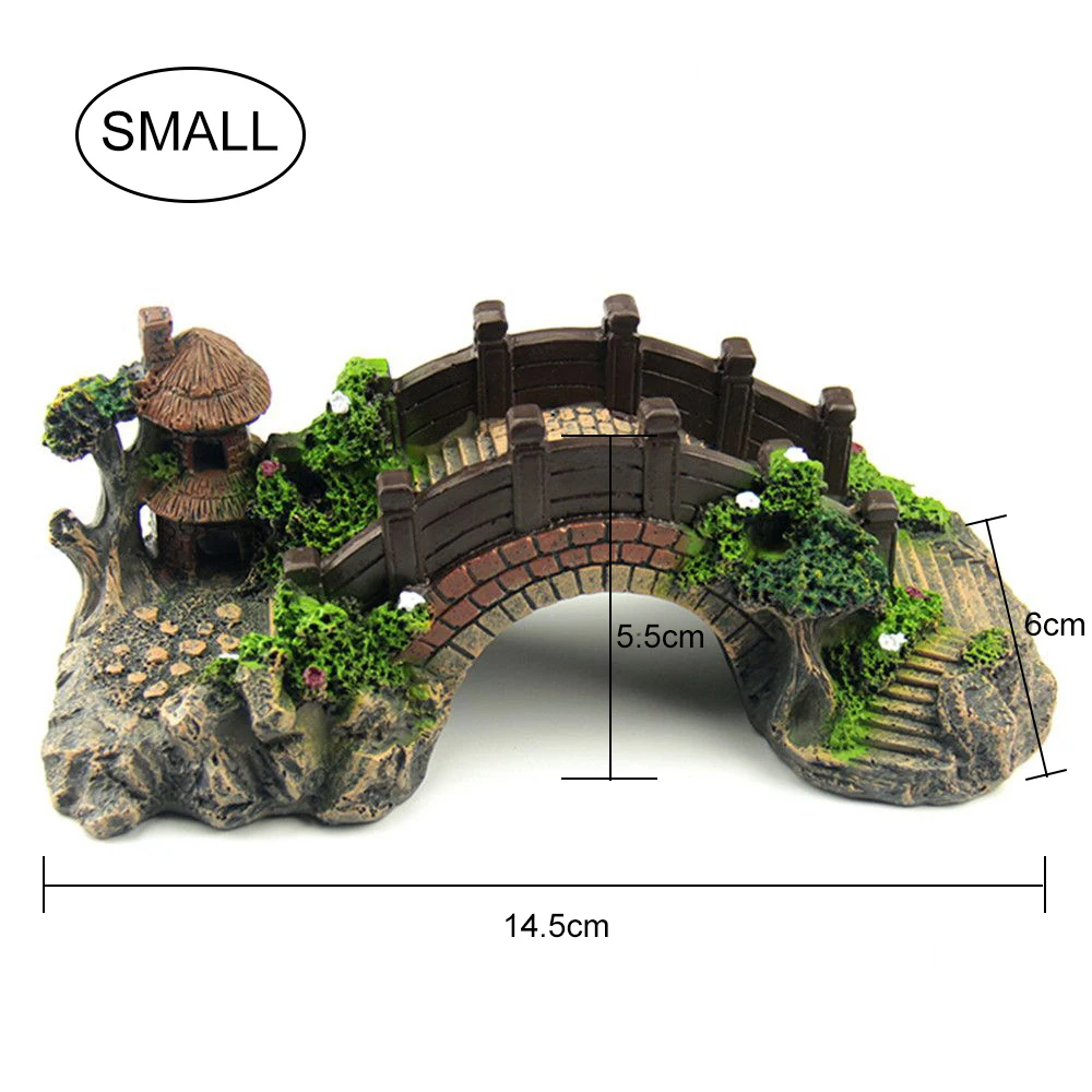 Varmhus мост декорация для аквариума Пейзаж Аквариум орнамент смола ландшафтное