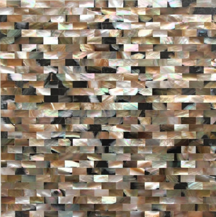 

11 PCS 8mm Thickness Seamless Brick Penguin Shell Mosaic Mother Of Pearl Tile Backsplash Kitchen Bathroom Wall Board MOPSL086