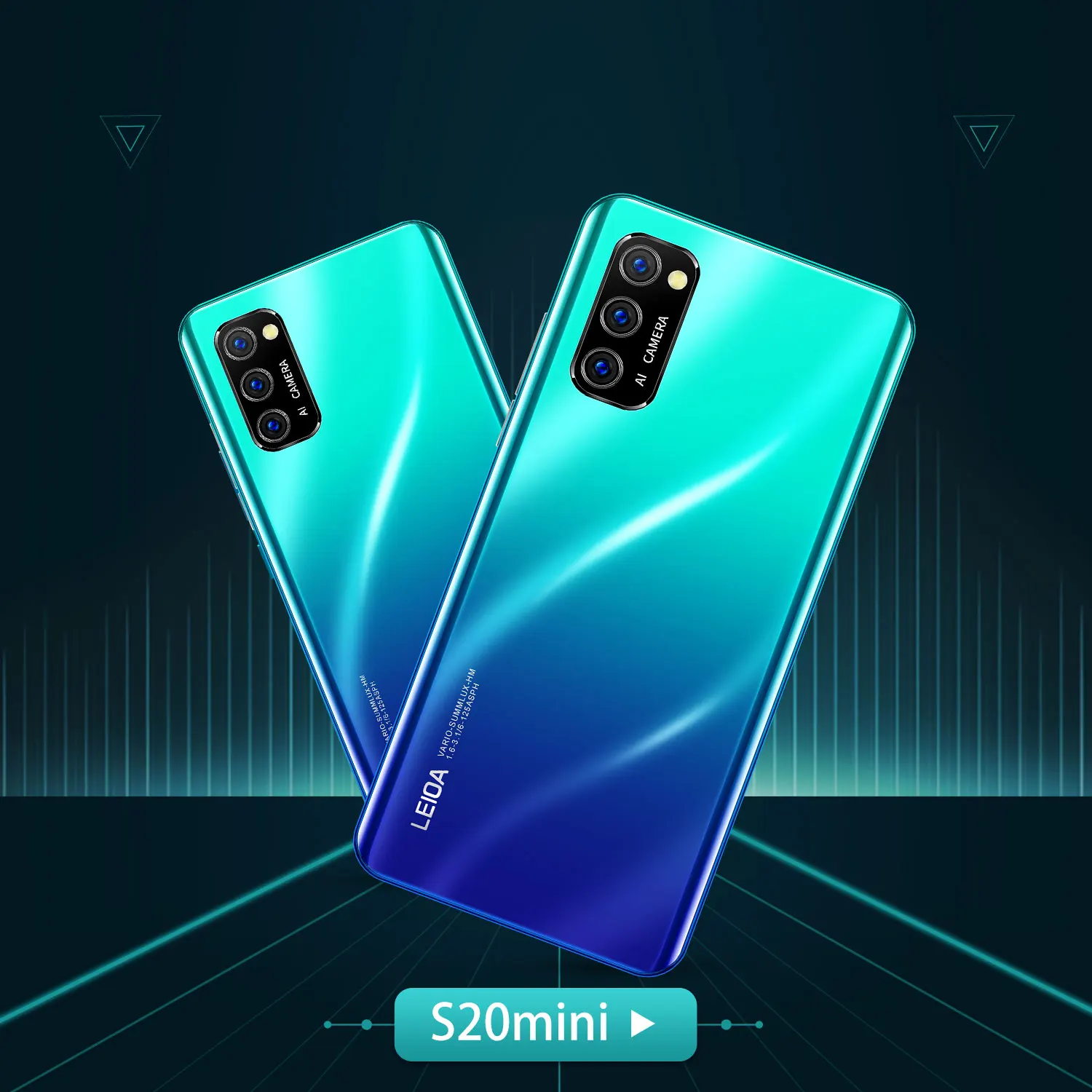 

HD Smartphone Latest Global Version S20 Mini Android9.15.0 Full Screen 3800mAh 4 64GB MTK 6889 Dual SIM Card GPS WiFi 5G Phone