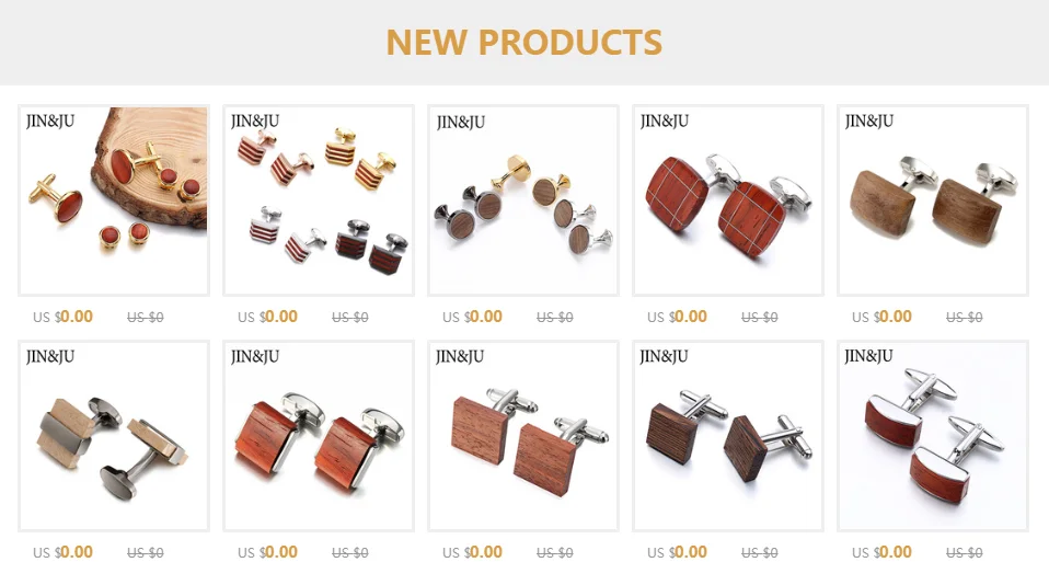JIN& JU роскошные запонки с деревянными элементами для Для мужчин s рубашка с квадратным высокое качество красные модные запонки свадебный подарок ювелирный бренд для Для мужчин