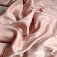 mercerized cotton silk satin fabric pink diy background decor nightgown suit shirt cheongsam dress designer fabric