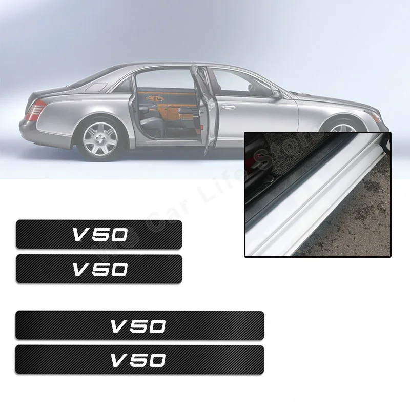 

4 шт., автомобильные наклейки для Volvo V50