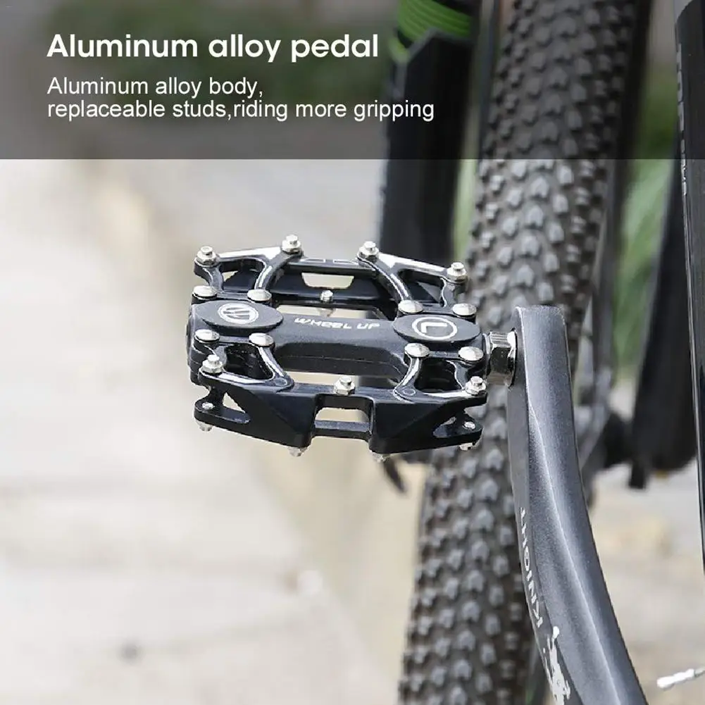 Черная MTB педаль для горного велосипеда, подшипник из алюминиевого сплава, Нескользящие педали для шоссейного велосипеда, ультралегкие велосипедные аксессуары, велосипедные педали
