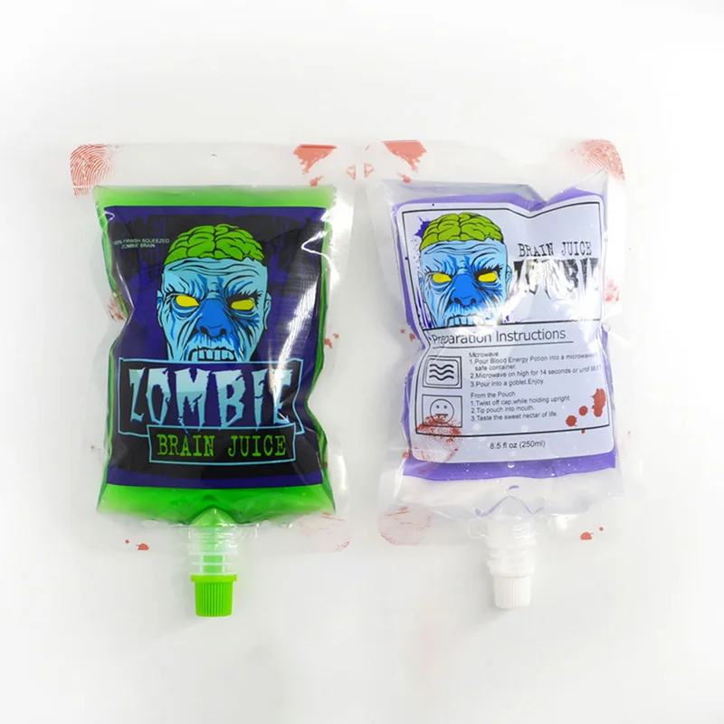 Хэллоуин украшения вампира зомби мешки крови многоразовые сок пить мешок для