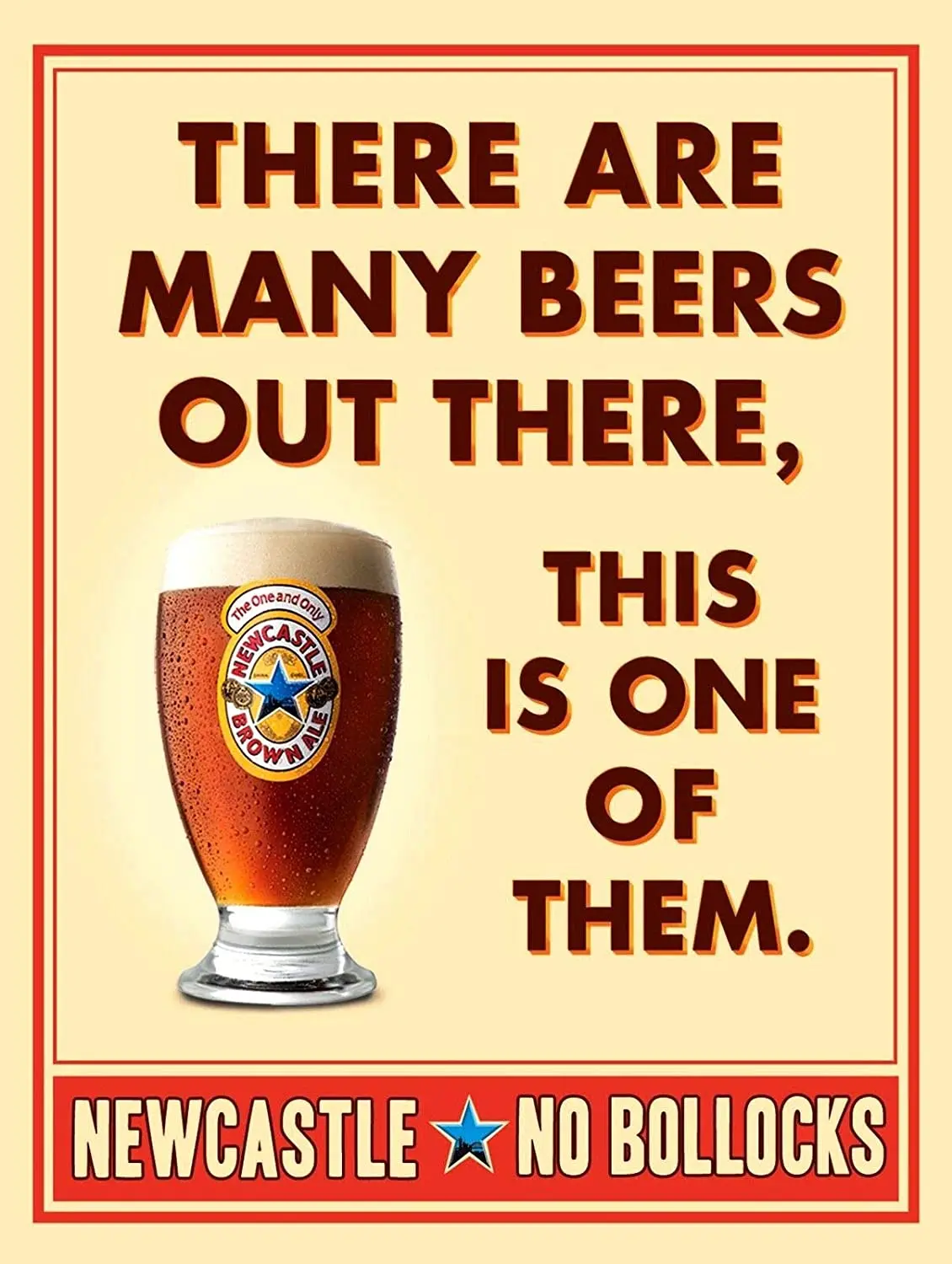 

Newcastle Brown Ale Decor Signs 8x12 Inch Metal Tin Sign
