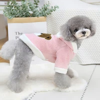 pet accessories supplies dog clothes hooded sweater winter thicken buckle clothing cute warm suit french bulldog chihuahua poodl