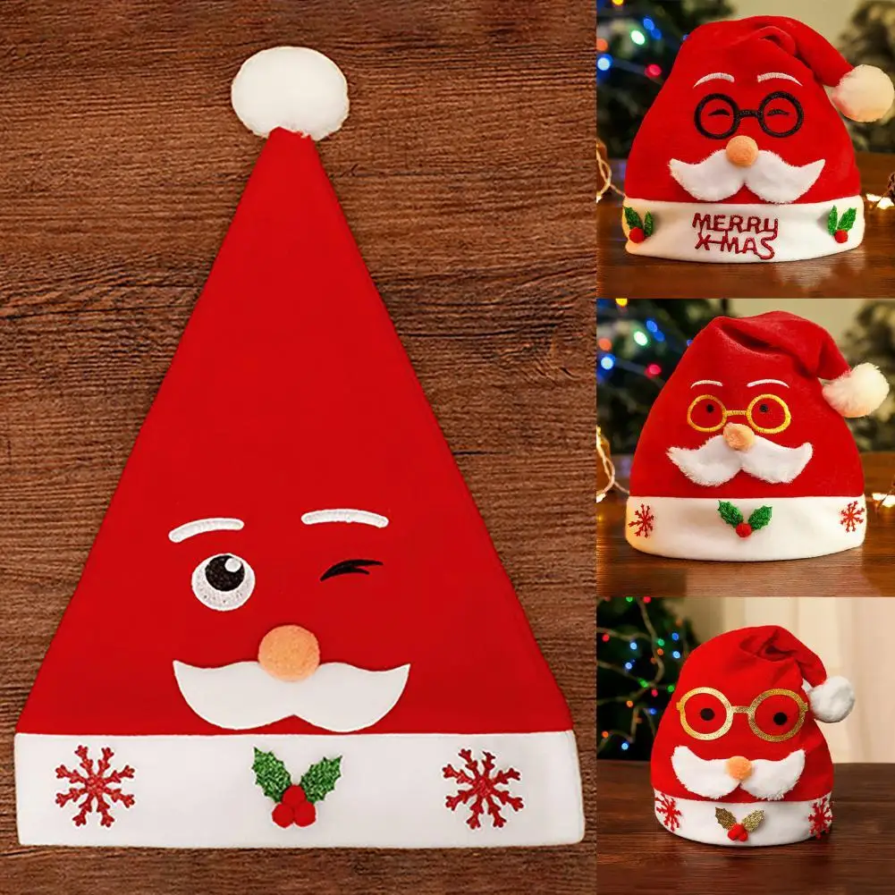

Beanie Cap Men Women Christmas Cap Hat Plush Ball Funny Santa Plush Ball Hat