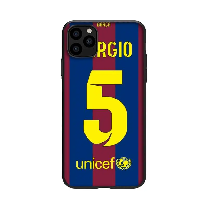 

Football star number Phone Case For Black-Iphone 5s 6 6s 7 8 11 12 X Xs Xr Pro Plus Max Mini Fundas Cover