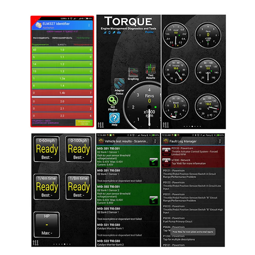 Считыватель кодов автомобиля FOXWELL FW102 V1.5 ELM327 OBD2 Bluetooth адаптер OBDII диагностический