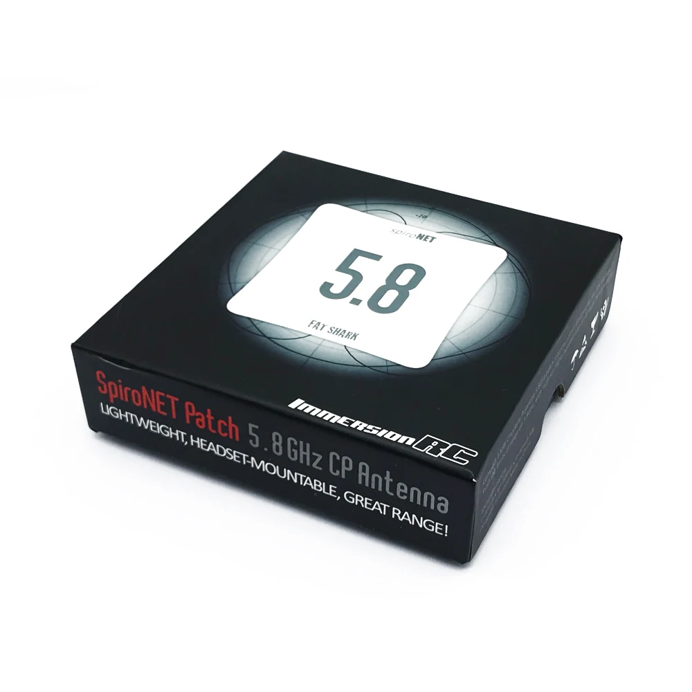 Высокая усиление погружения RC FatShark SpiroNet 5 8 ГГц патч Антенна RHCP LHCP 13Dbi для FPV