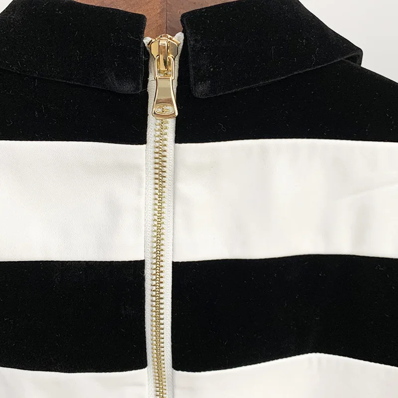 

DEAT 2021 spring New Long Sleeve Turn Down Collar Black White Patchwork High Waist Slim Short Mini Dress Women MK162