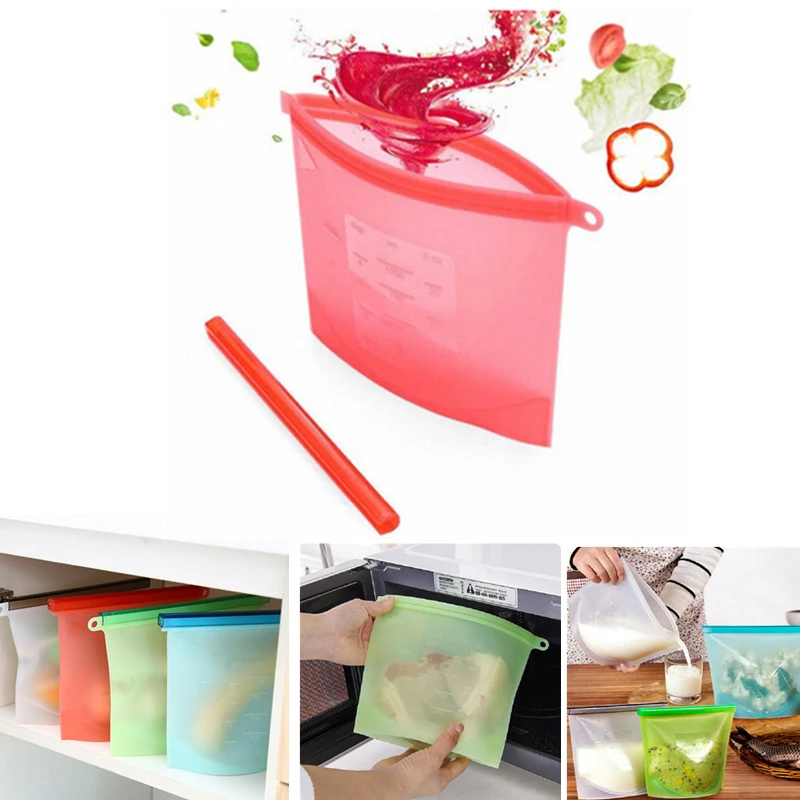 1000 мл пищевая Обёрточная бумага Пластик силиконовый сохраняющий свежесть Мешок