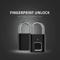 l34 mini unlock rechargeable smart lock keyless fingerprint lock anti theft security padlock door luggage lock small box