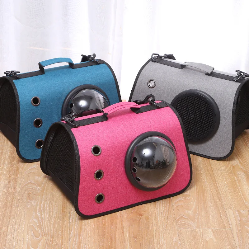 Travel Pet Space Folding Cat Carrier Handbag Puppy Carrying Outdoor Bags for Small Dogs Shoulder Bag Soft Pets Kennel | Дом и сад