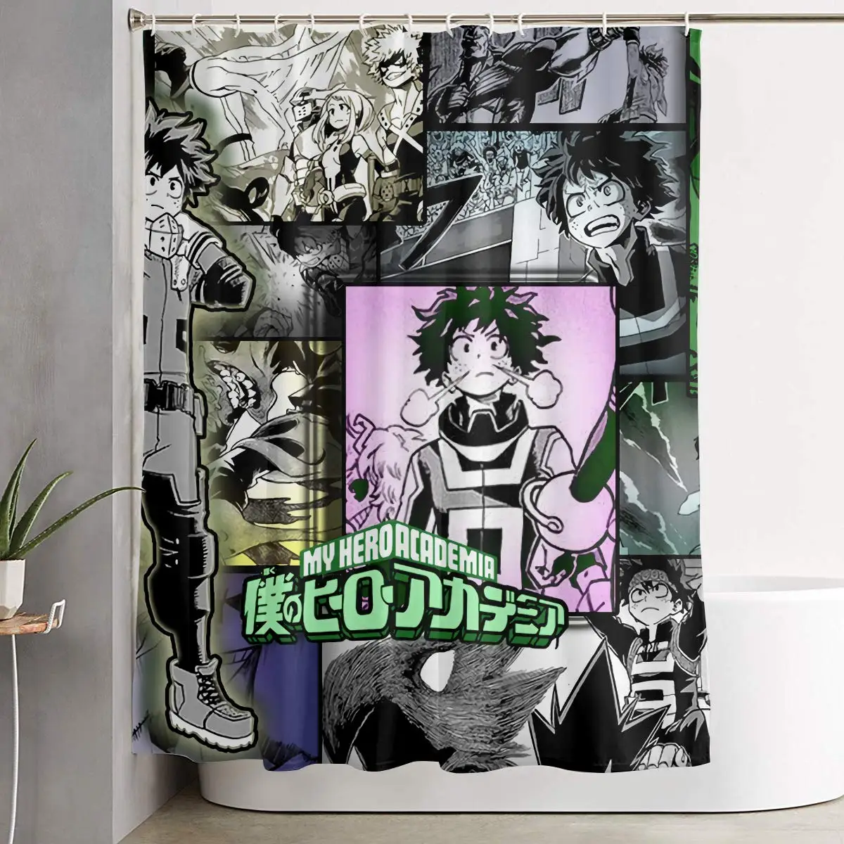 

Hero Deku Polyester Classic Anime Style Curtain