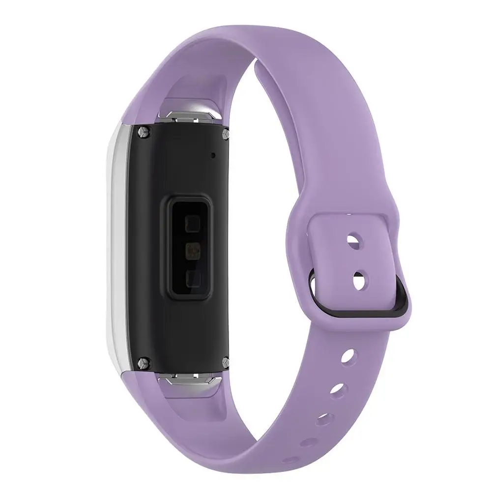 Силиконовые спортивные часы ремешок на запястье ремешок для samsung Galaxy Fit SM-R370 смарт-браслет Ремешки для наручных часов аксессуары - Цвет: Purple