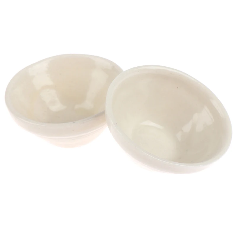 2 шт./компл. мебель для кукольного домика керамические белые цветочные горшки