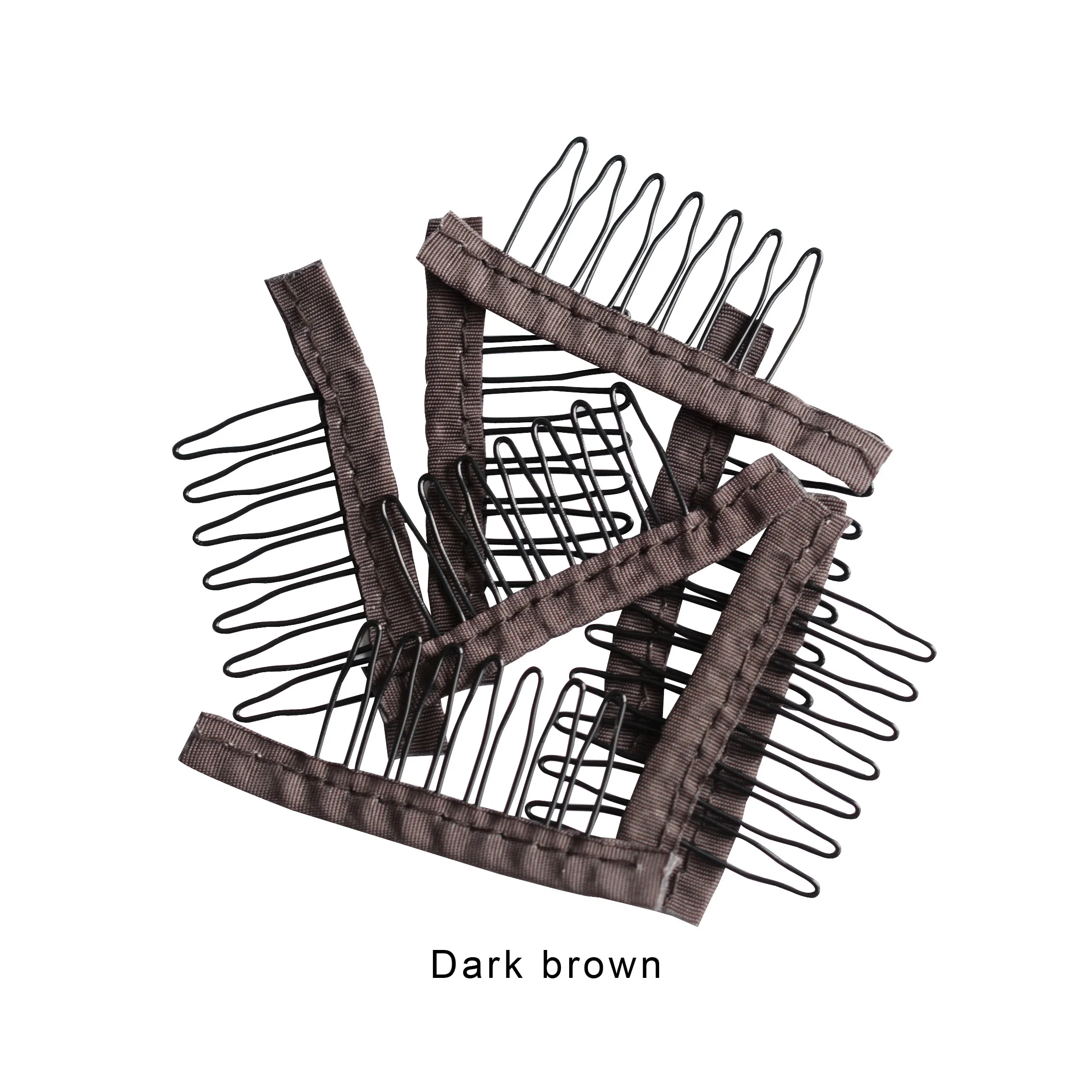 Прочные гребни для парика стальные зажимы волос 7 зубьев из полиэстера 24 шт./Лот 5