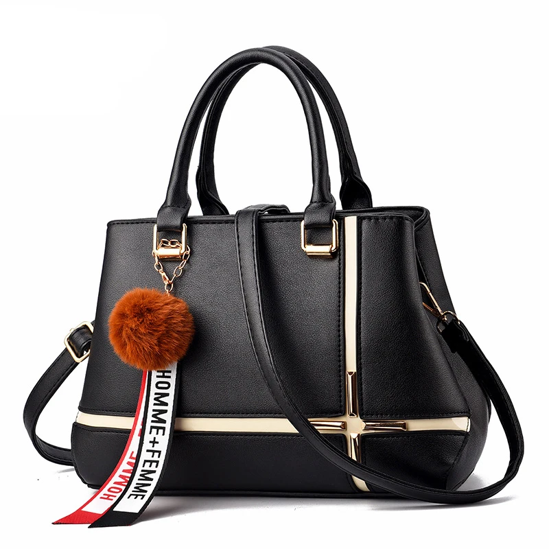 Роскошные женские сумочки с украшением в виде помпонов лоскутные вечерние