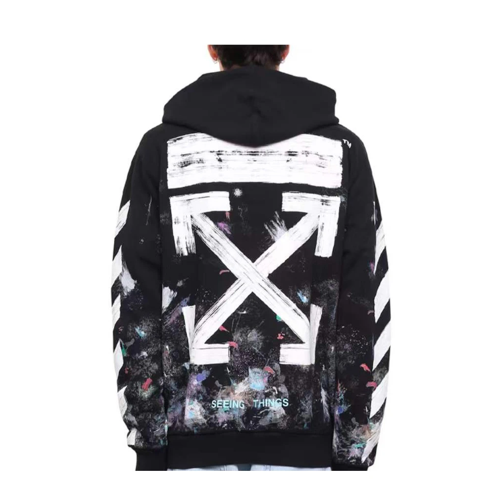

Brand Women Men Hoodies Fashion Sweatshirts Hip Hop Streetweer Fireworks Alert Line Hoodies Harajuku New Oversize Sweatshirt