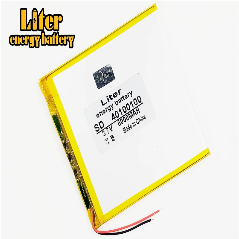 

3.7V 6000mAh 40100100 Battery Tablet PC tablet generic brand of rechargeable lithium polymer battery