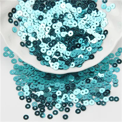 light blue 4 мм мини-блестки, пайетки, ПВХ плоский круглый блеск, красочные блестки, блестки для рукоделия, одежды, Lentejuelas Para Coser 20 г - Цвет: light blue