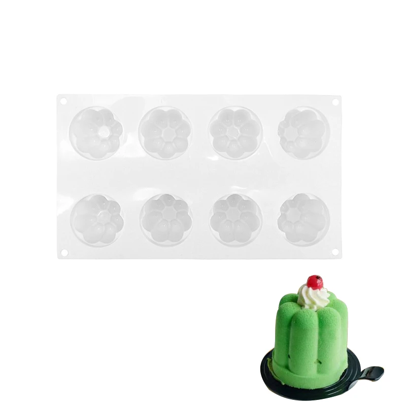 

3D Mousse Mold For Fondant Pastry Pudding Molds Flower Ice Cube Soap Dessert Molud
