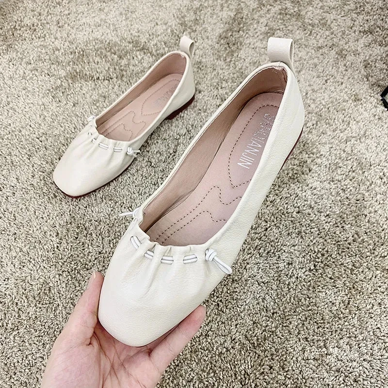 

Feerldi Designer Shoes Ladies Concise Summer Causal Flats Woman Loafers 2021 Newly Slip On Mom Pregnant Flat Mules Shoes