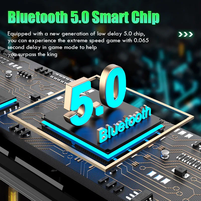 

TWS Wireless Headphones Touch Control Bluetooth 5.0 Earphones 9D Stereo Waterproof Earbuds In-Ear Music Headsets With Micphone