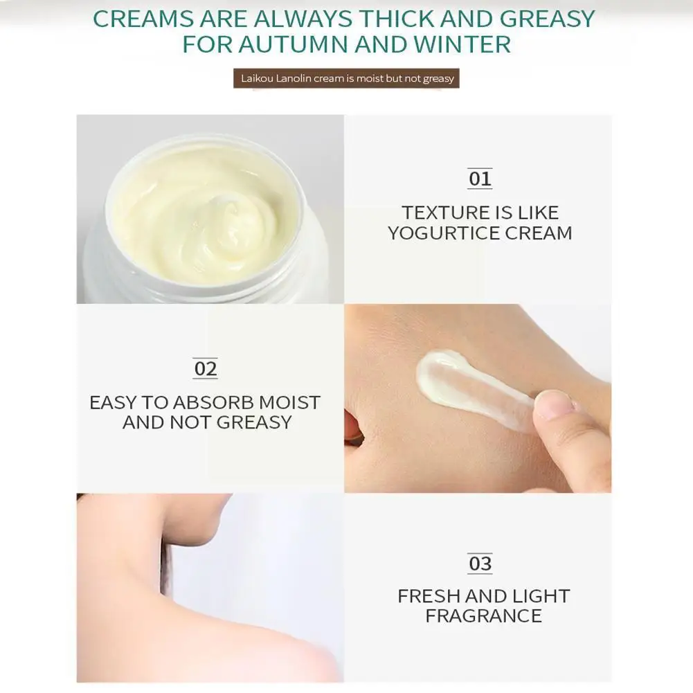 

35g Australia Sheep Oil Lanolin Cream Whitening Anti-aging Anti Beauty Wrinkle Glycerin Creams Face Care Nourish Moisturizi F7h2