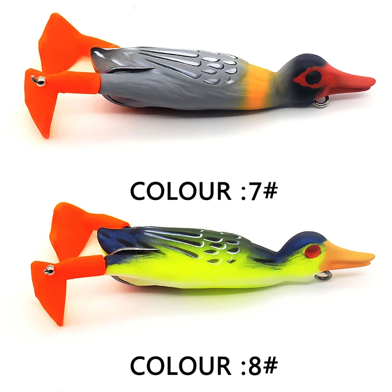 Плавающая утка искусственные приманки для рыбалки мягкие наживки воблеры 9 5 см 12g