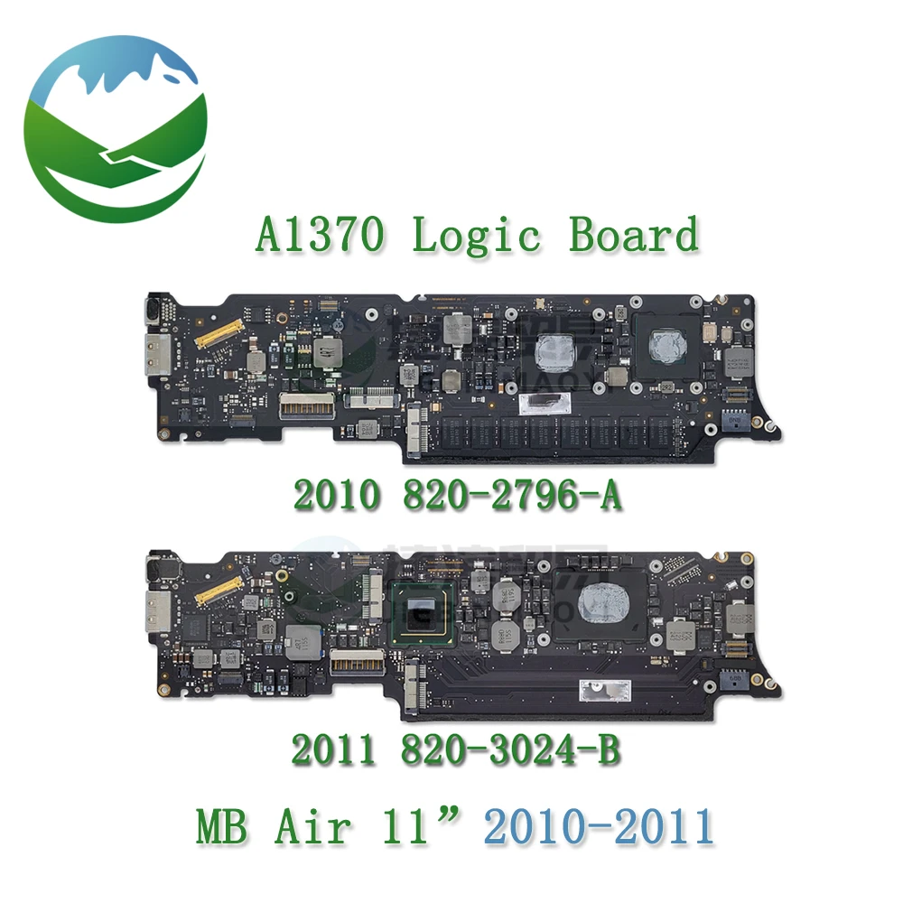 

Tesed A1370 Logic Board CPU 1.4GHz / 1.6GHz For MacBook Air 11 inch Motherboard Late 2010 820-2796-A Mid 2011 820-3024-B