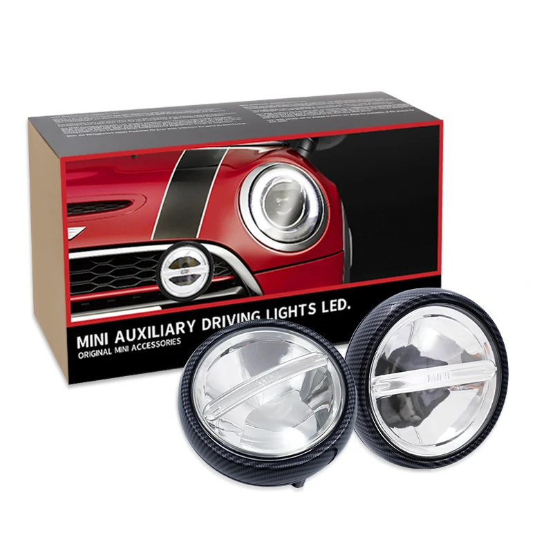 Черное углеродное волокно шаблон ралли дальнего света для мини медного