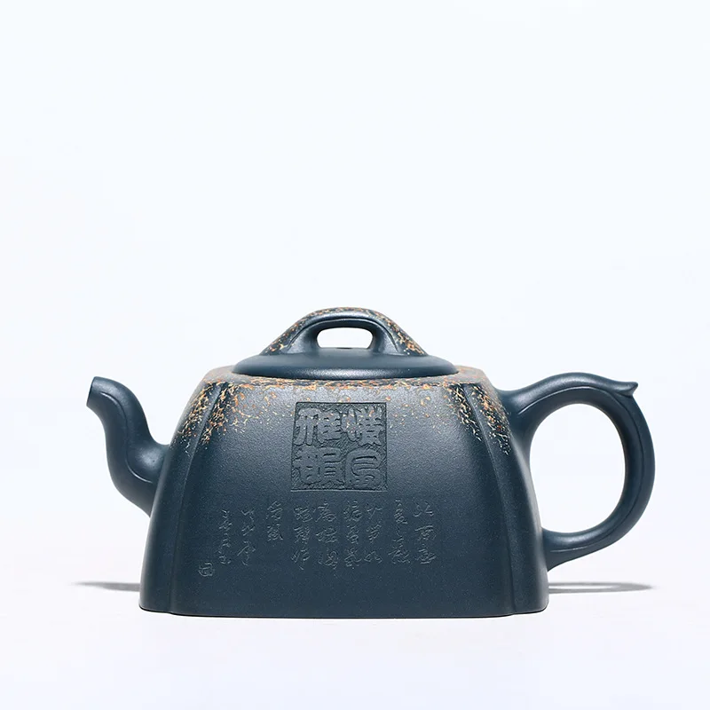 

Sifang Yayun Teapot,Yixing purply clay Teapot Chinese zisha pots Raw ore Mud,Drinkware,Teaware,Suit For Green Tea,Dark Black
