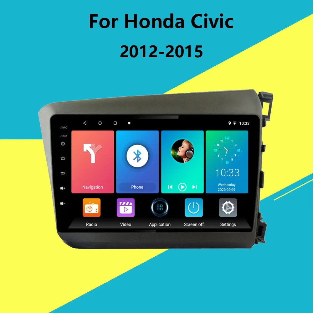 

9 inch Android 8.1 Car Radio for Honda Civic 2012 2013 2014 2015 multimedia play GPS Navigation stereo Mirror link WIFI FM BT