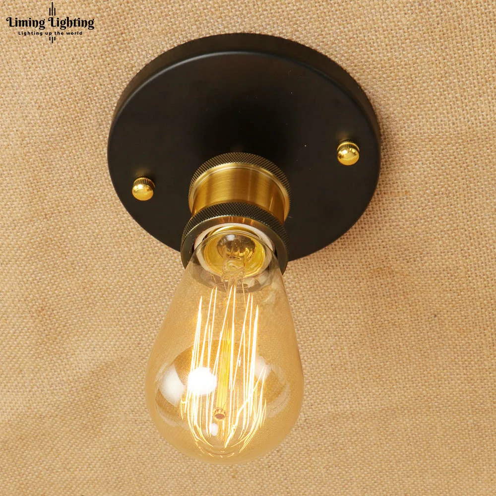 Лофт винтажные потолочные светильники Lamparas De Techo Lustre Luminaria Abajur комнатная потолочная лампа освещение Промышленное освещение для гостиной